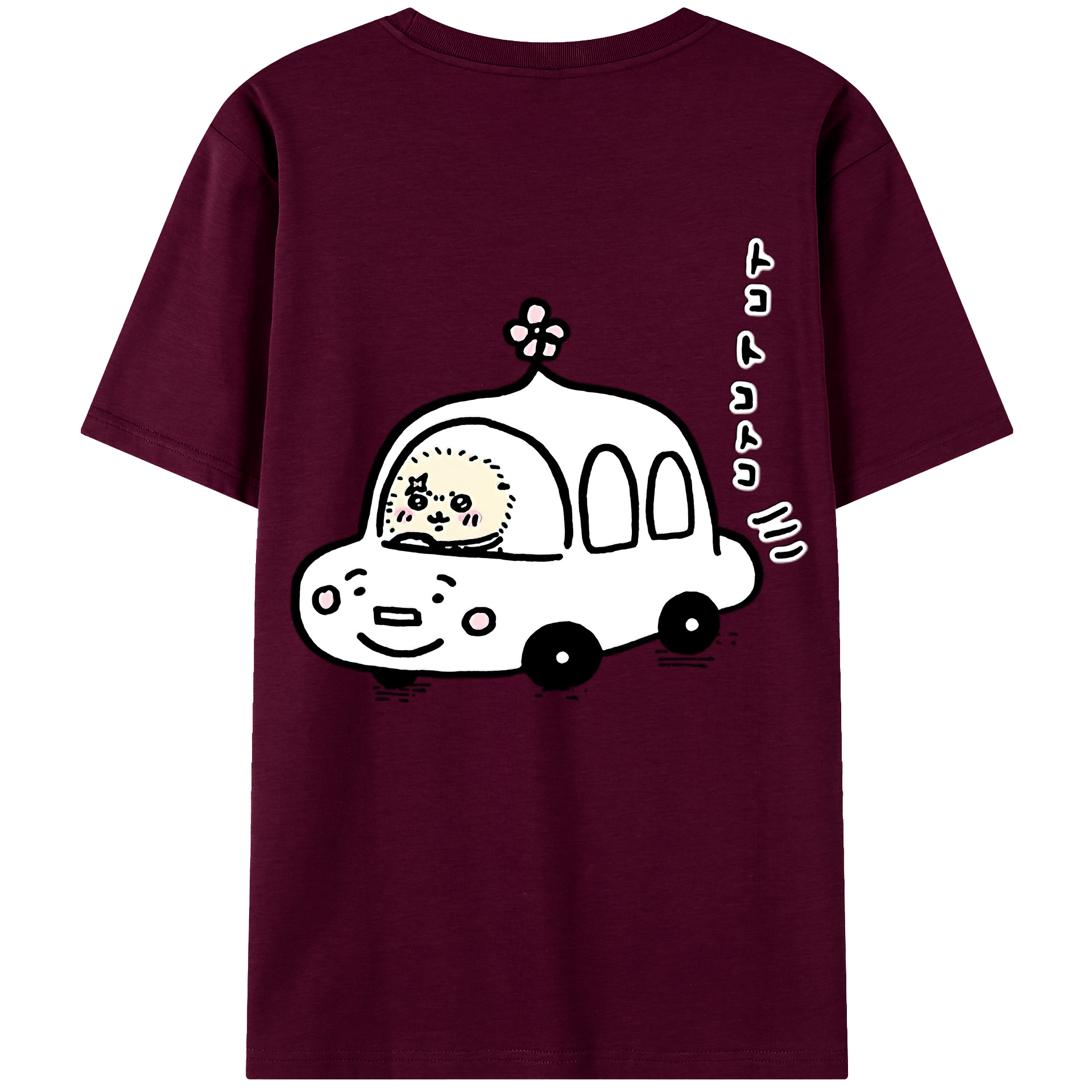 （画像用） ちいかわ ラッコ Chii-kawa Sea otter レディース半袖Tシャツ(バックプリント)
